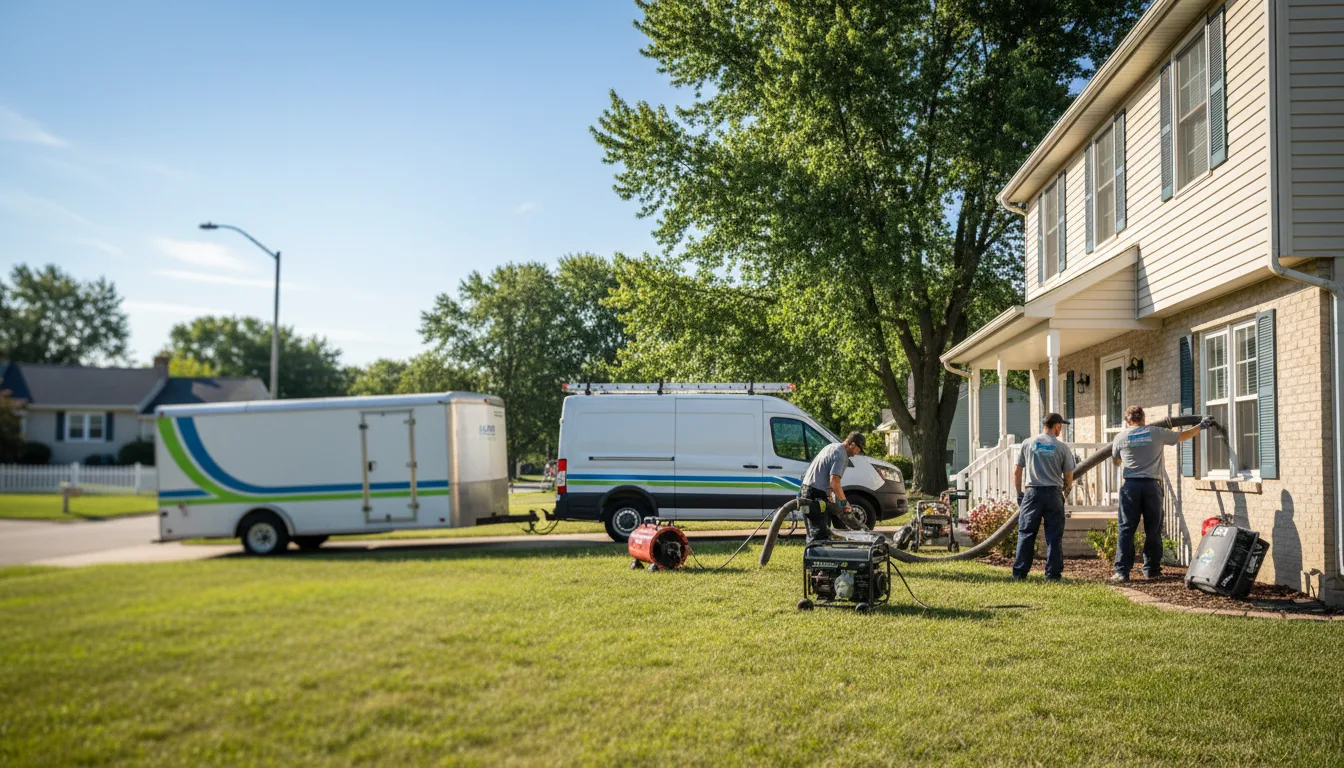 Flooded Basement Restoration And Cleanup With Repair in Wood Dale, IL near me
